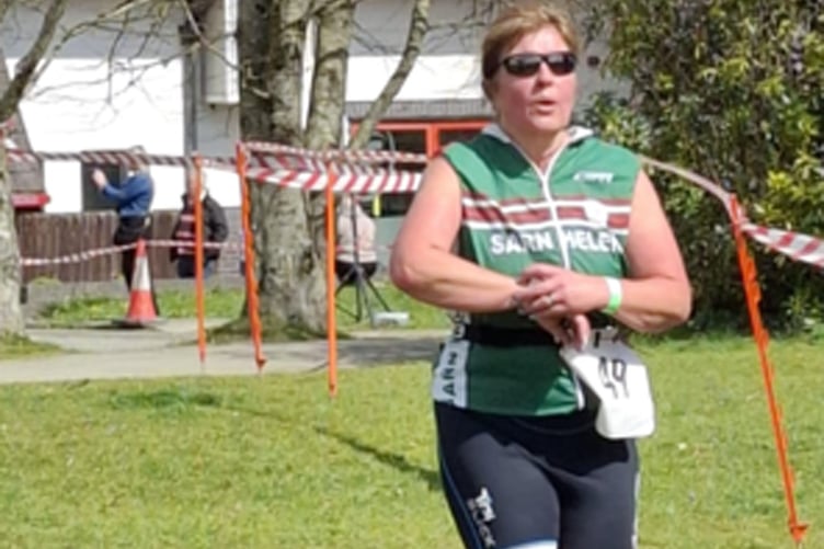 Claire Williams at the Dyfi Dash Sprint Triathlon
