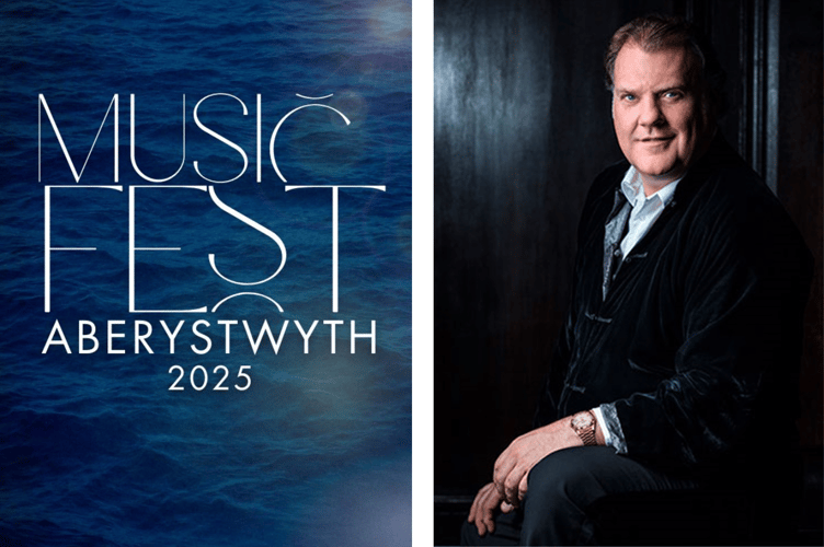 Bryn Terfel, right, is one of many artists performing at this year's Musicfest Aberystwyth