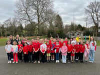 Pwllheli college students help Ysgol Abererch pupils speak French