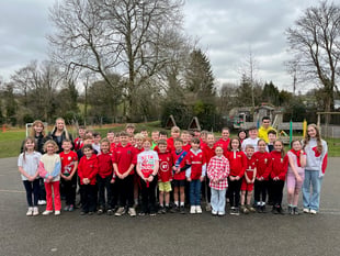 Pwllheli college students help Ysgol Abererch pupils speak French