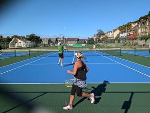 Free coaching sessions at Aberystwyth Tennis Club open day