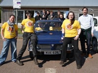 Students restore classic car in support of Skanda Vale Hospice