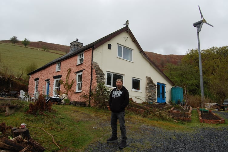 The house has always been off-grid - using wind and solar energy for their water, heating and electricity, whilst growing 80 per cent of their own fruit and vegetables