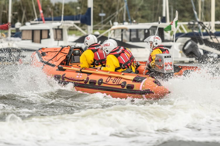 Pwllheli RNLI in action