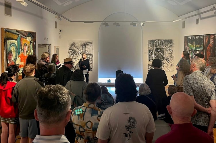 The official opening of the exhibition took place on 11 April. Photo: Gwynedd Council