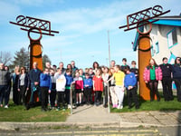 Penygroes' new slate sculptures unveiled