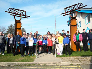 Penygroes' new slate sculptures unveiled