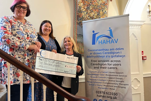 Aberystwyth charity receives £4,000 donation