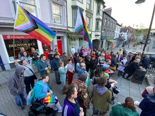 Protest draws dozens following Supreme Court Trans ruling