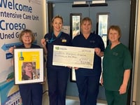 100-meter abseil raises over £3,500 for Intensive Care Unit