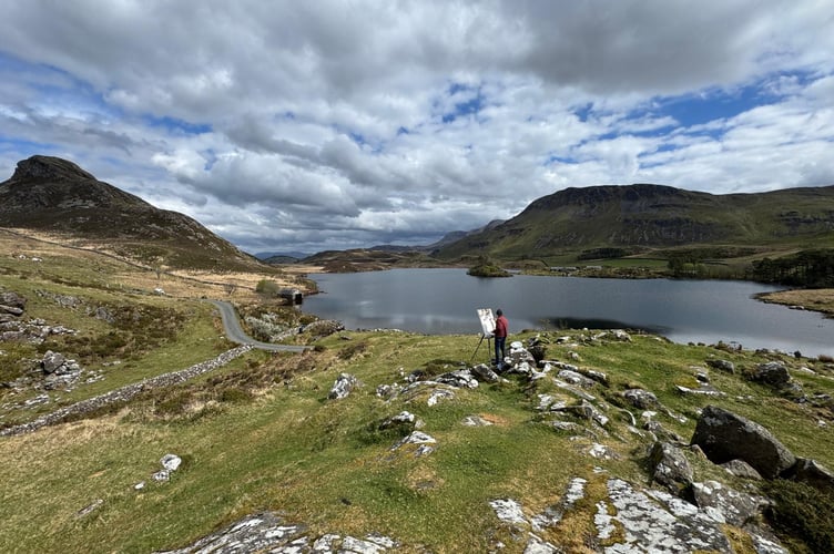Artists from across the UK came to Dolgellau to create work in plein air
