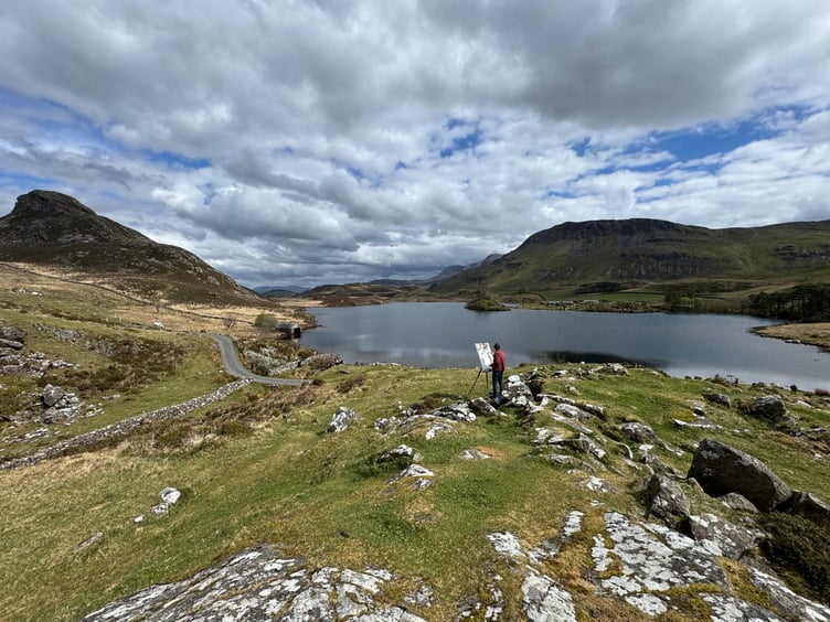 Artists from across the UK came to Dolgellau to create work in plein air