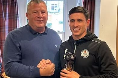 Aeron Edwards with Colin Caton