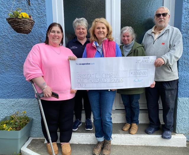 New Quay hall raises money for Prostate Cymru