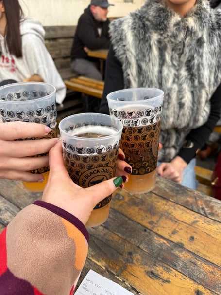 My Norseman pint at the start of the evening.