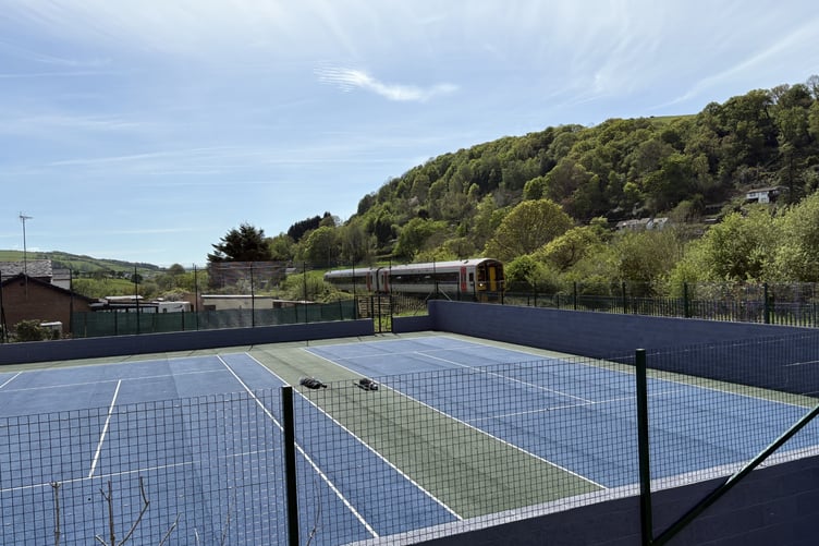 Llandre Tennis Club's refurbished courts