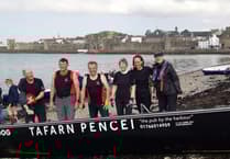 Porthmadog rowers put in an impressive shift on the Menai Strait
