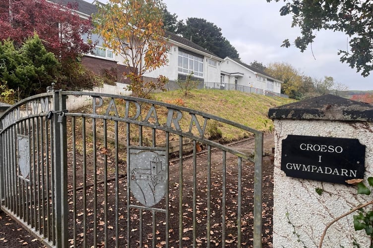 The former Cwmpadarn school in Llanbadarn Fawr