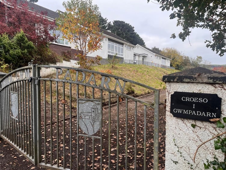 The former Cwmpadarn school in Llanbadarn Fawr