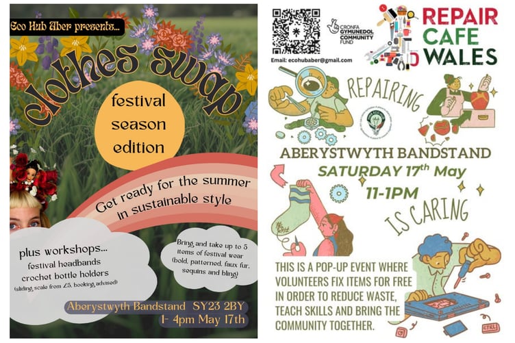 The Repair, Share and Repurpose day on 17 May at Aberystwyth bandstand