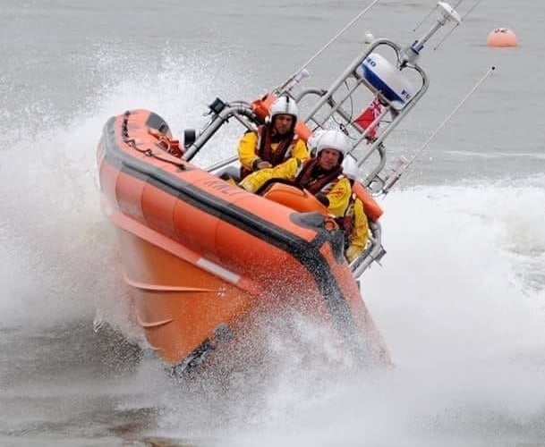 Aberdyfi lifeboat. Stock image