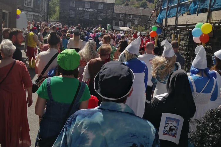 A picture from last year's carnival in Dolgellau