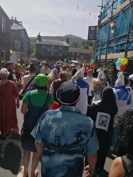 A picture from last year's carnival in Dolgellau