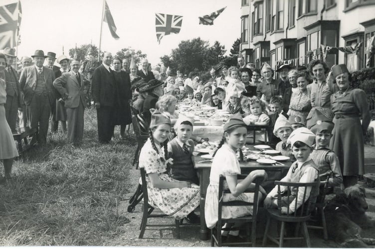 A VE Day party in Aberystwyth’s Lisburne Terrace