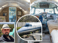 1970s jet becomes stylish Airbnb in Dolgellau