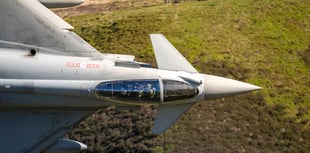 Jets put on a show for spotters on the Mach Loop