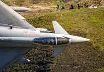 Jets put on a show for spotters on the Mach Loop