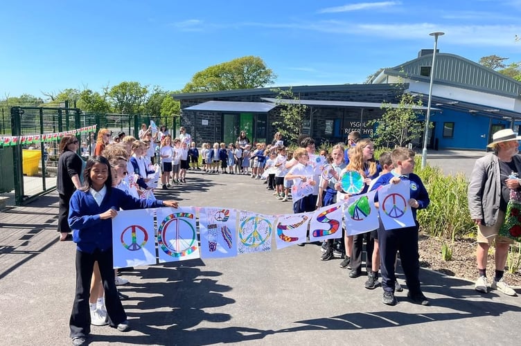 The children of Ysgol Treferthyr
