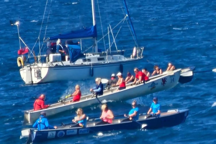 Clevedon Coastal Rowers in ‘Stann 14’ take to the air