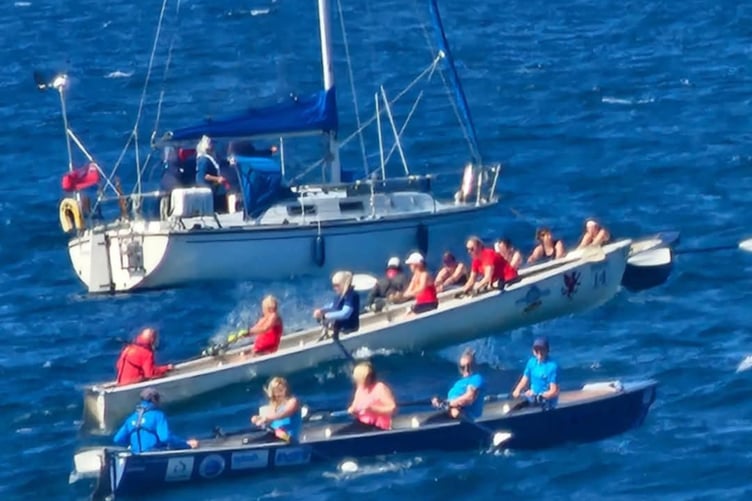 Clevedon Coastal Rowers in ‘Stann 14’ take to the air