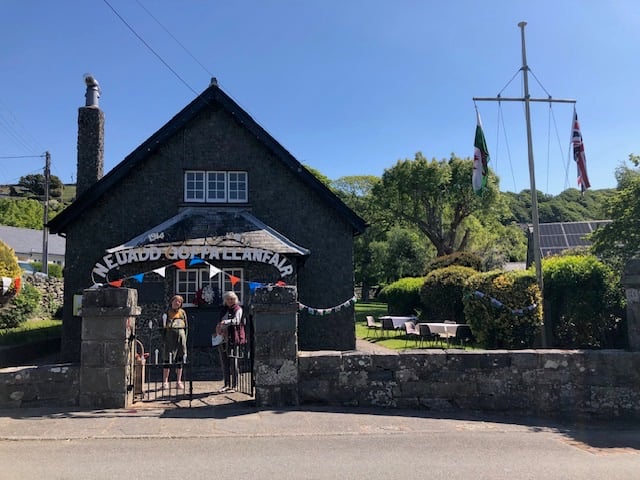 The Neuadd Goffa in Llanfair where a VE Day party took place on Thursday, 8 May to celebrate VE Day