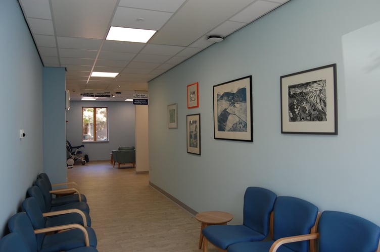 The artwork scattered around the unit was a joint effort between local artists, staff and patients