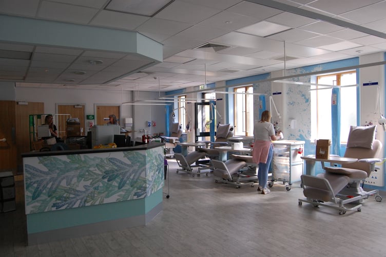 This room, previously the entire Cancer Unit for the hospital, is now a dedicated chemotherapy ward