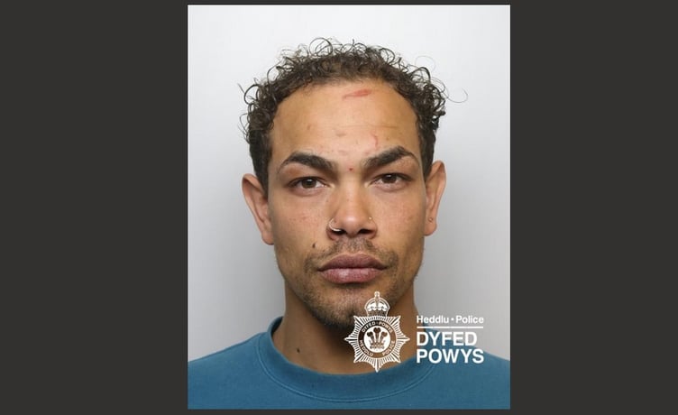 Thirty-one-year-old Mark Brook who hails from Blaenannerch in Cardigan had 17 previous convictions for 27 offences, Swansea Crown Court heard this month, when sentencing took place.