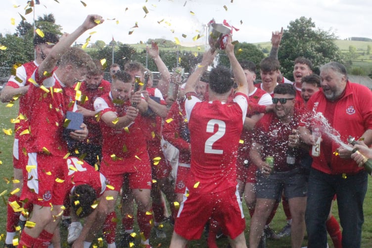 Knighton celebrate their title win (Photo: Stuart Townsend)