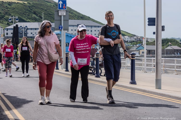 Aberystwyth Race for Life 2025. Photograph credit to Steve Williams