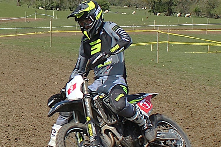 Local contender, Rhayader's Alex Walton on his Triumph