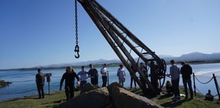 Students start two-year project to restore historic Caer Belan cranes