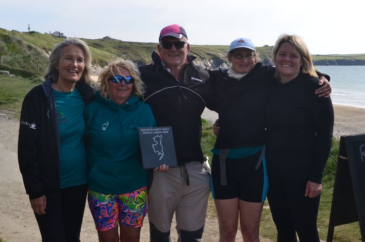 Aberystwyth with the ladies trophy