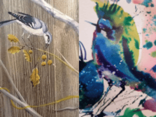 Chinese brush painting in Aberdyfi