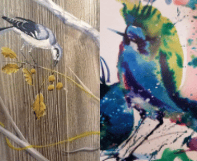 Chinese brush painting in Aberdyfi