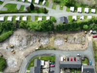 The future site of 16 affordable homes, part of efforts to tackle the housing emergency in Powys