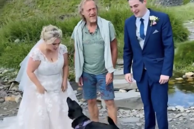 A Pembrokeshire couple were given a wedding day surprise when Game of Thrones star Jerome Flynn joined them to pose for a pic on their big day!
