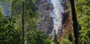 Five crews called to fight 15-hectare forest fire in Glaspwll
