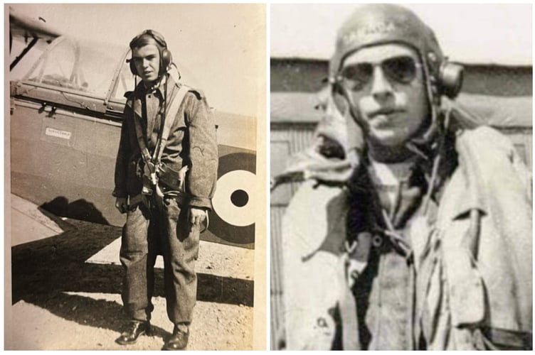George Brobyn as a pilot in the Royal Canadian Air Force