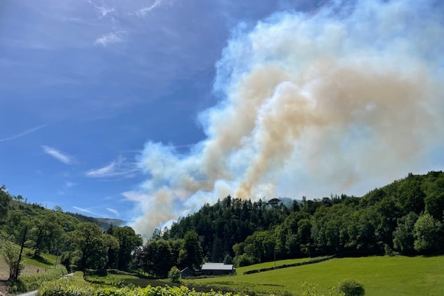 Heledd Wyn said the "firefighters are being amazingly brave"